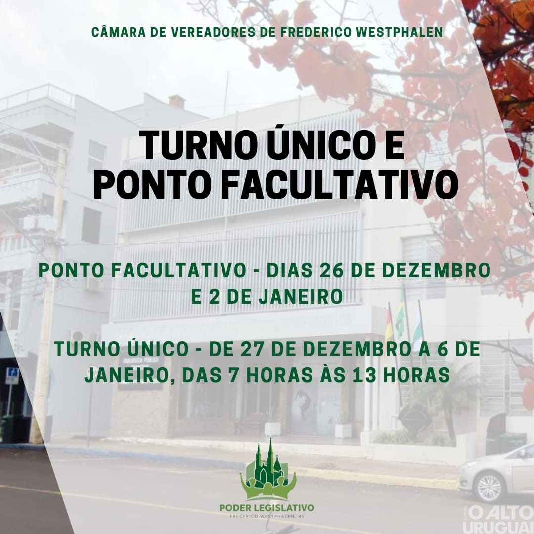 Câmara de Vereadores de FW tem atendimento em horário diferenciado
