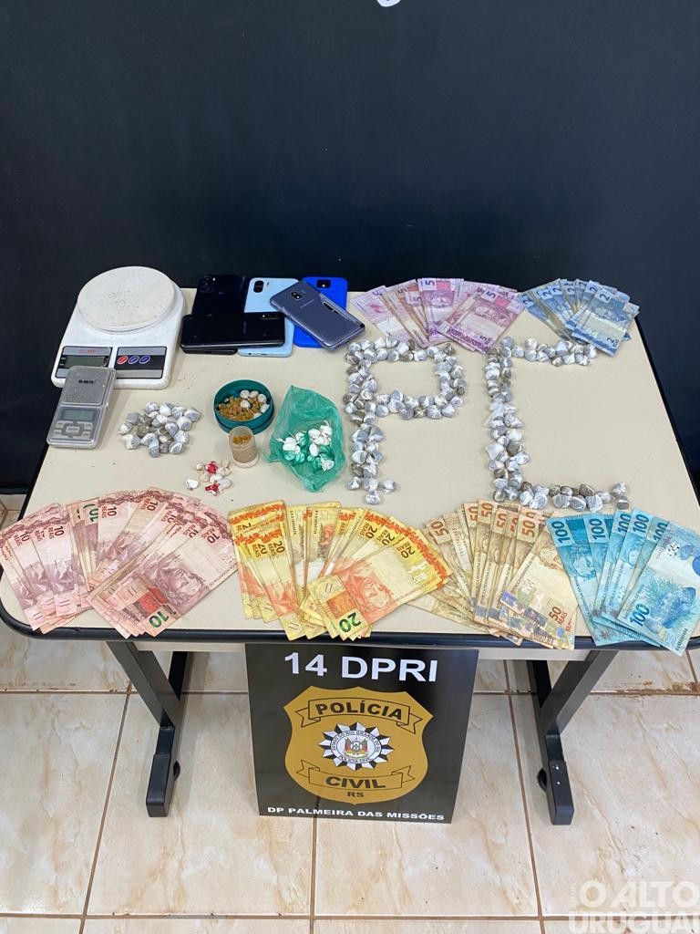 Homem é preso por tráfico de drogas em Palmeira das Missões