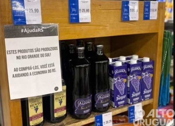 Supermercados e empresas do país lançam campanha para aquisição de produtos gaúchos