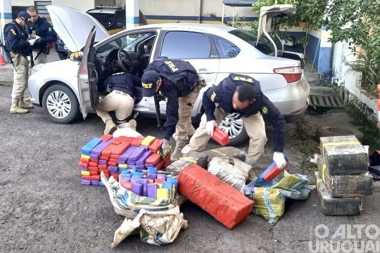 Traficante é preso com 300 quilos de maconha