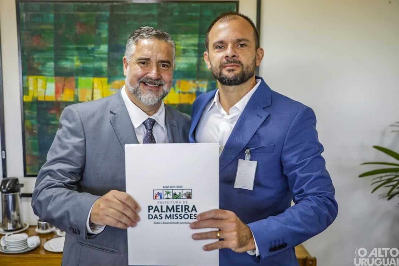 Prefeito e secretário de Desenvolvimento Econômico de Palmeira das Missões buscam recursos em Brasília