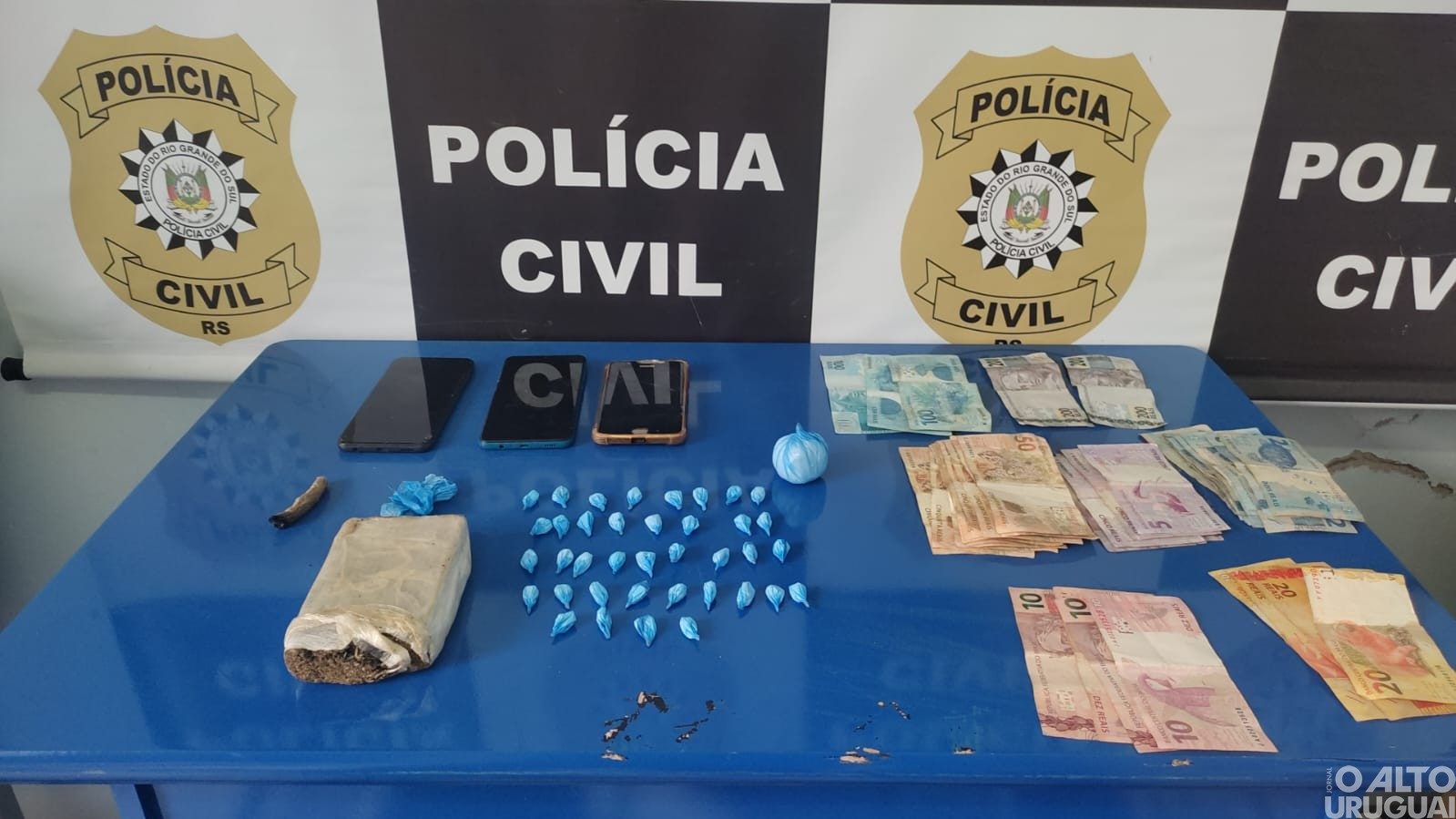 Dois homens são presos por tráfico de drogas em Palmitinho