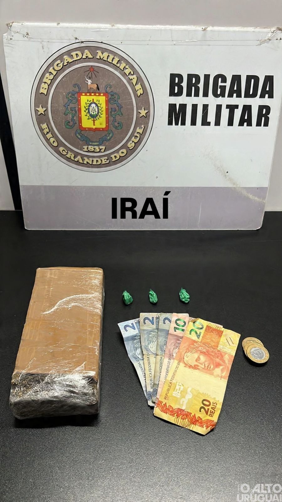 Brigada Militar prende homem por tráfico de drogas em Iraí