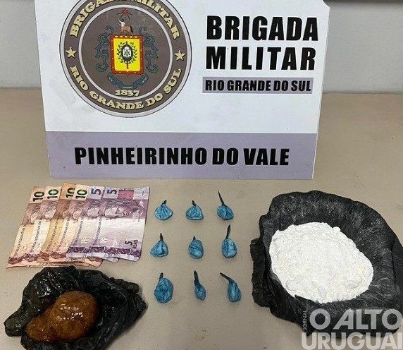 Homem é preso por tráfico de drogas em Pinheirinho do Vale