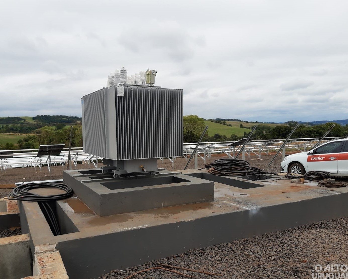 Usina Cerro do Sol recebe transformadores