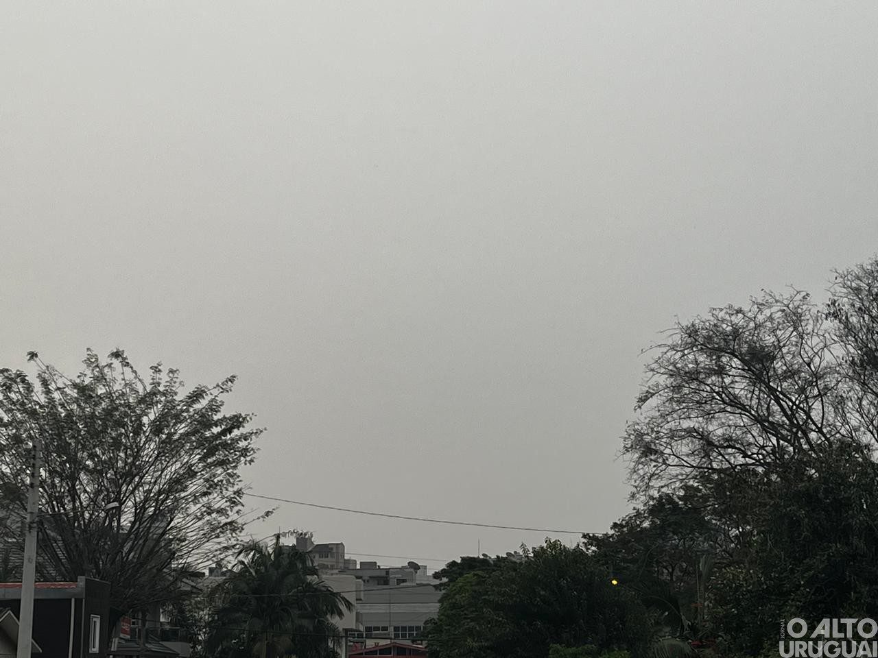 Região é afetada pela poluição do ar devido às queimadas