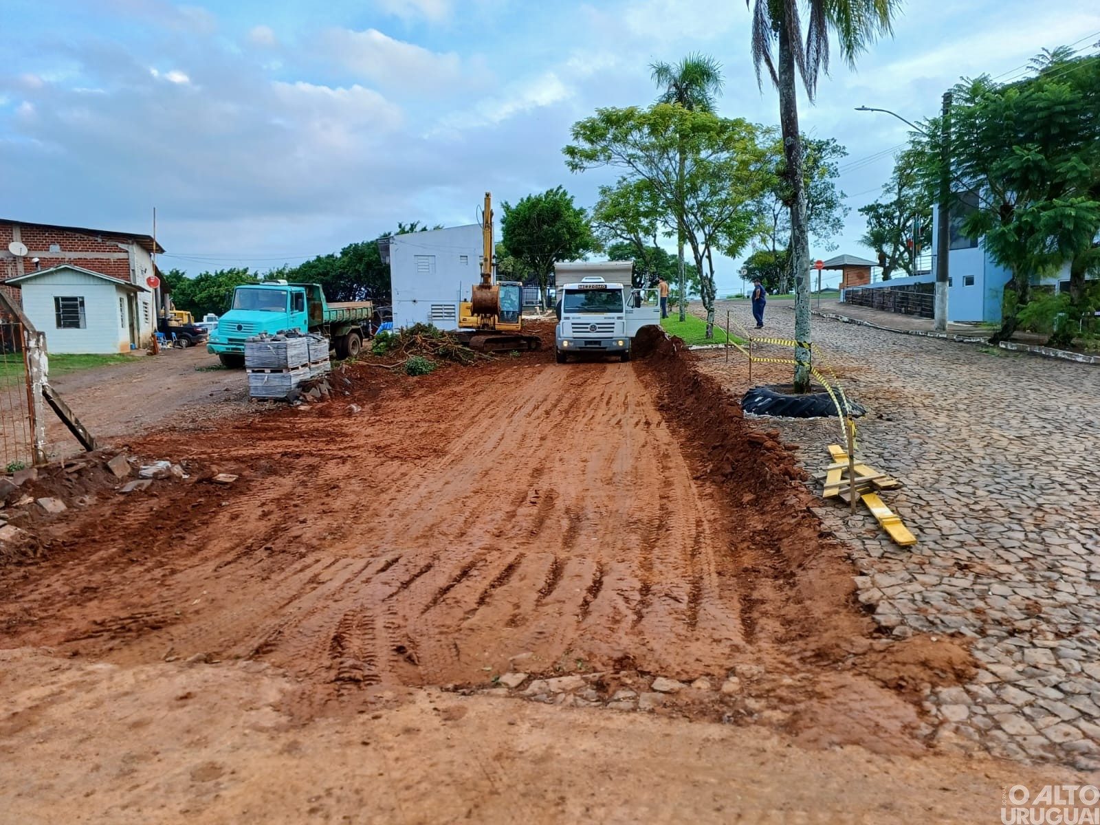 Iniciam obras para o novo parque de máquinas em Caiçara