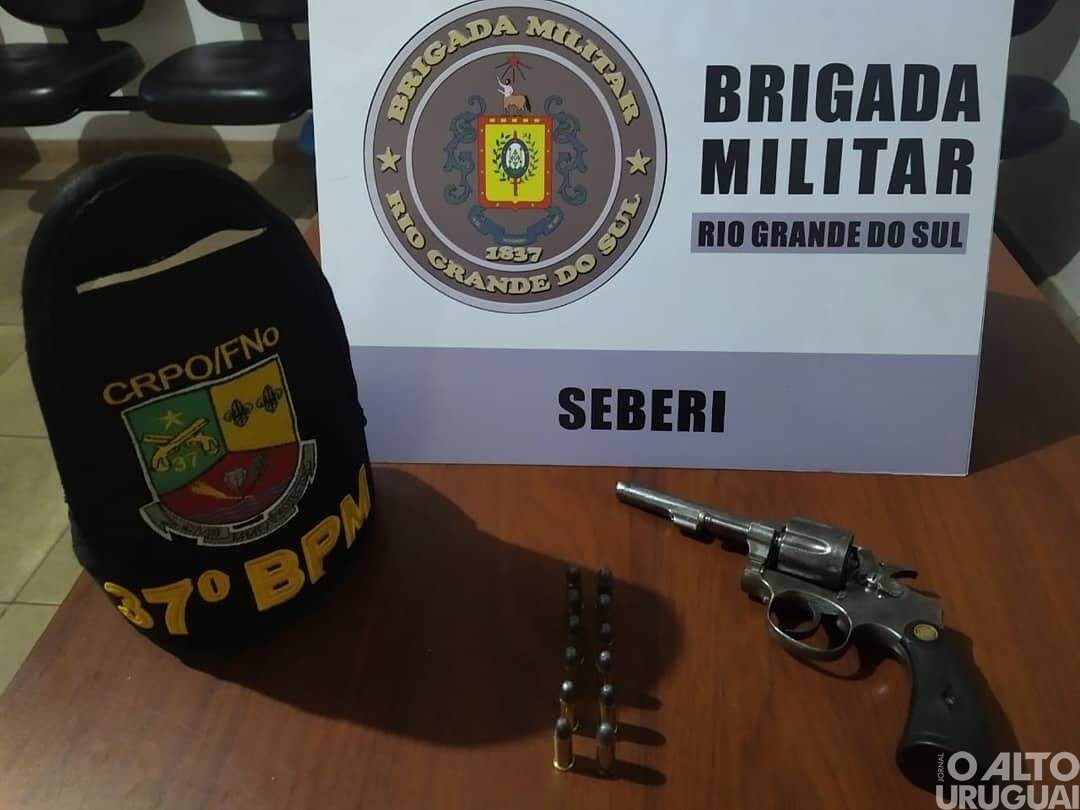 Arma de fogo é apreendida pela BM em Seberi