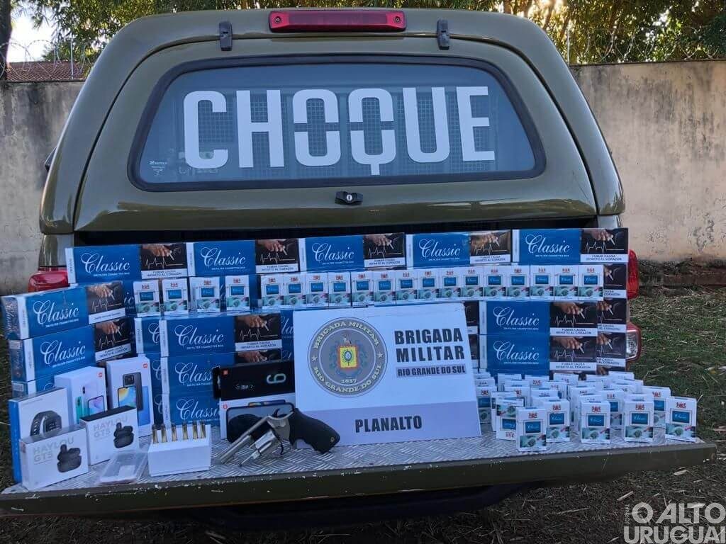 Planalto: homem é preso e produtos contrabandeados são apreendidos