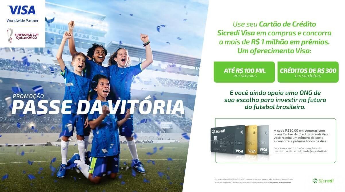 Nova promoção do Sicredi em parceria com Visa sorteia mais de R$ 1 milhão em prêmios