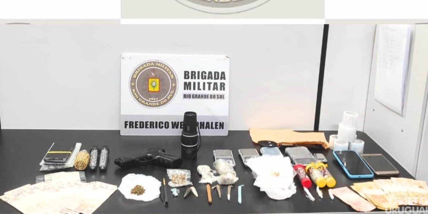 Mãe e filho são presos pela BM por tráfico