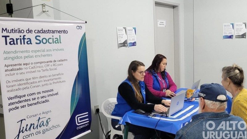 Prefeitura de FW e Corsan promovem mutirão para cadastramento na tarifa social