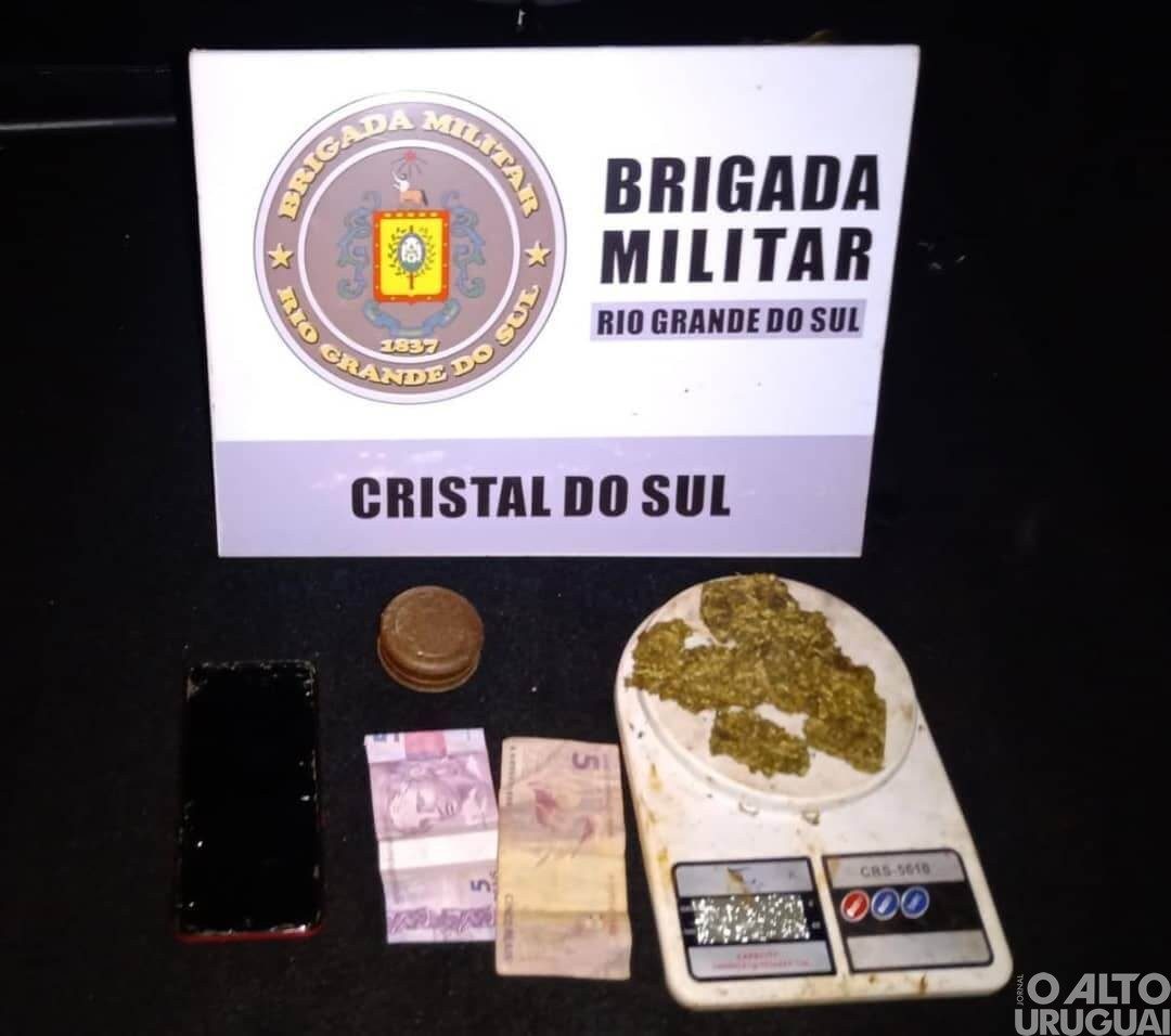 Homem é preso com drogas em Cristal do Sul