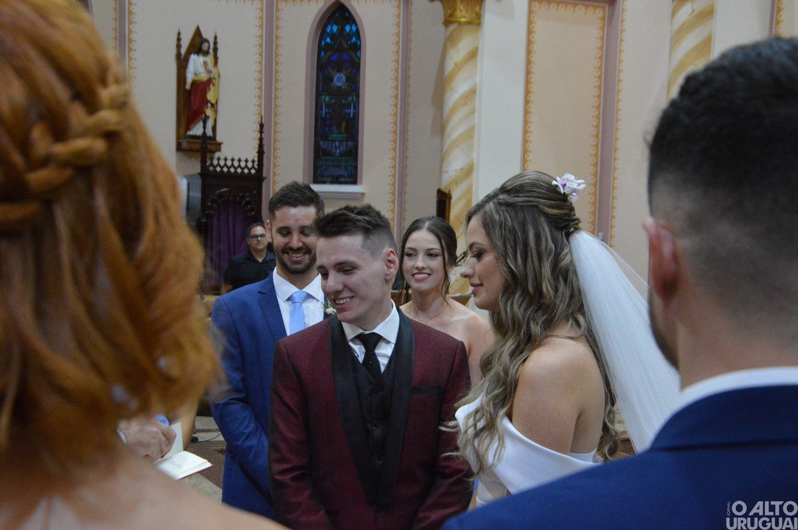 Adriano Cerato e Fernanda de Marco casam-se na Catedral Santo Antônio