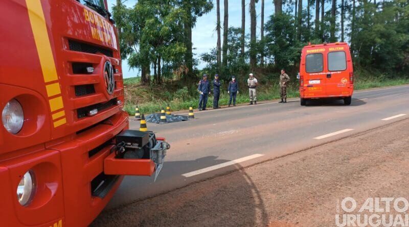 Ocorrência de atropelamento na BR-285 envolve caminhão de FW