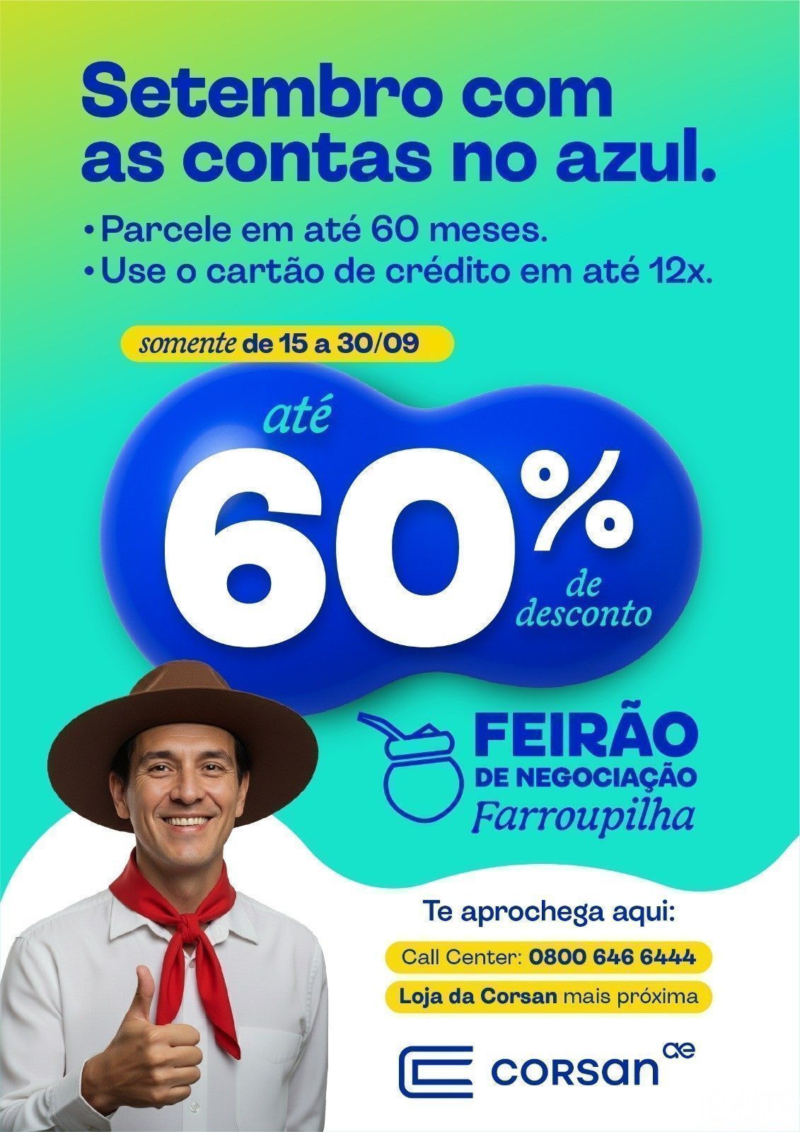 Corsan oferece facilidades para regularização de contas em atraso