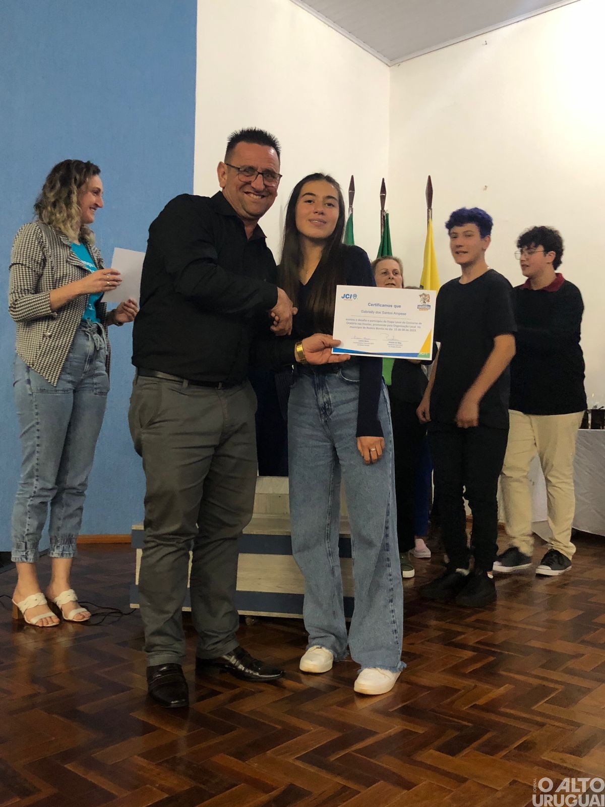 Estudantes de Rodeio Bonito participam da final do Concurso de Oratória nas Escolas
