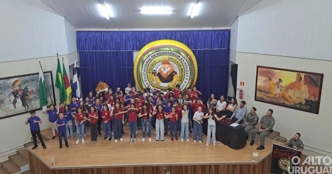 37º BPM realiza formatura do Proerd em Seberi