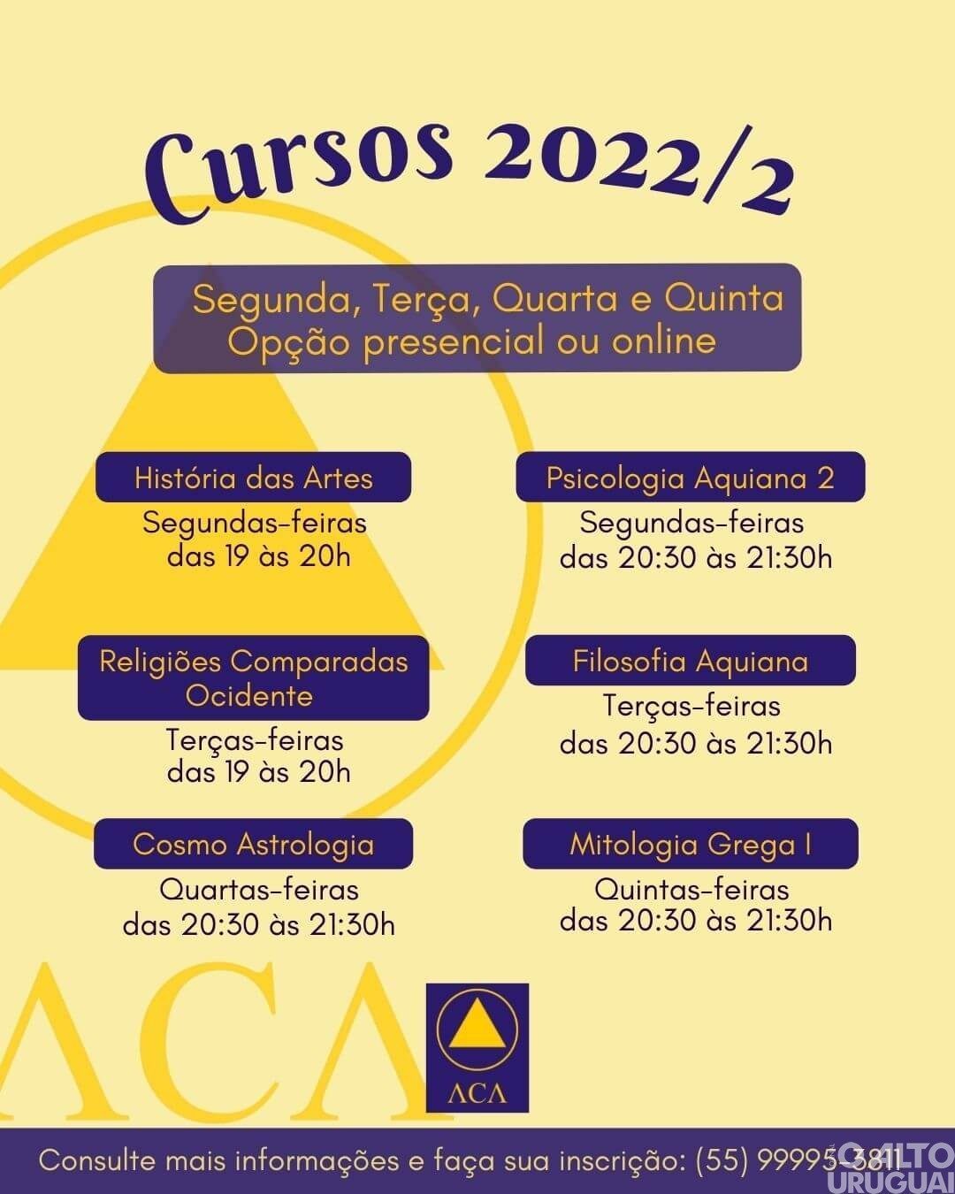 ACA abre inscrições para cursos de desenvolvimento pessoal