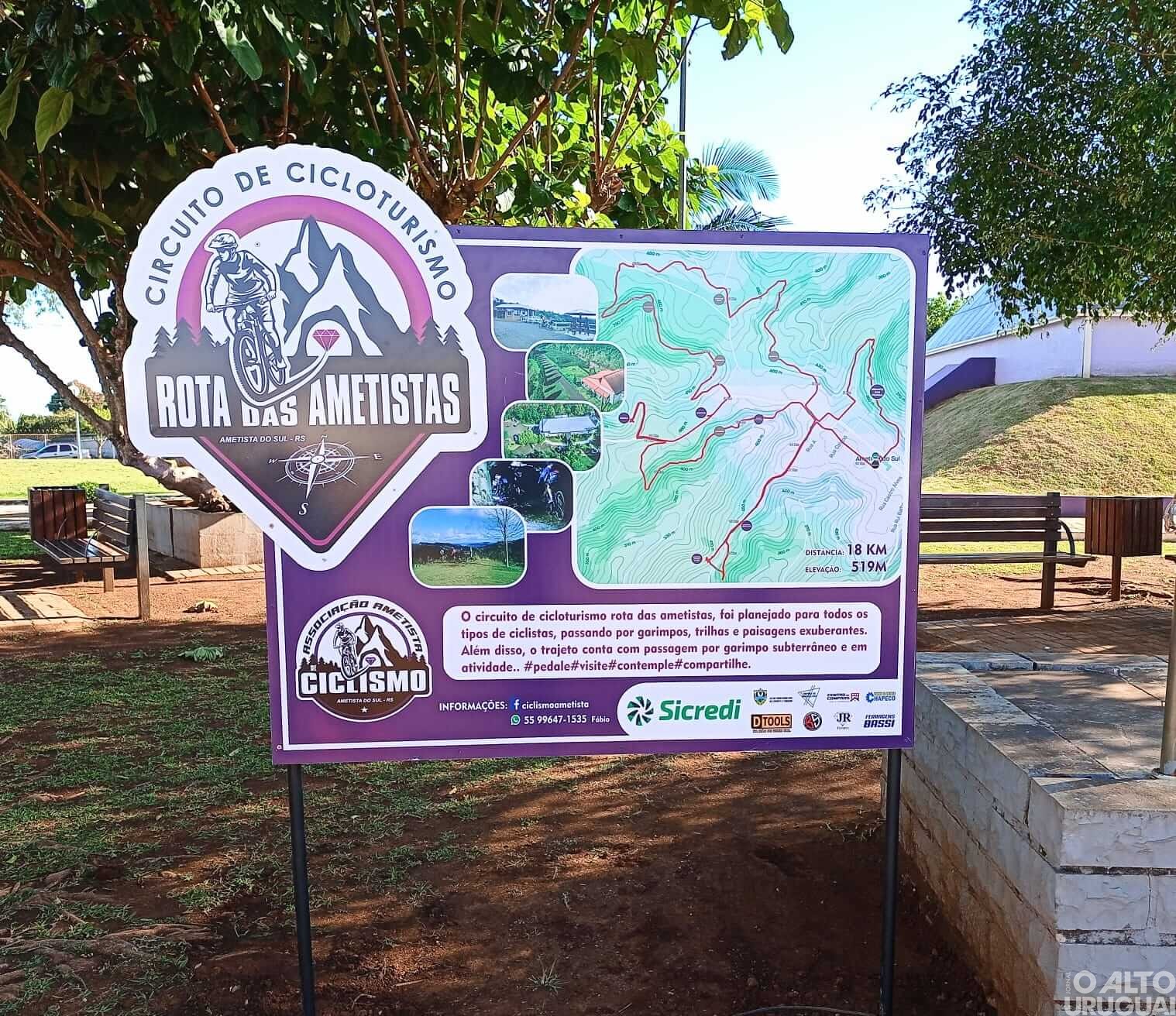 Circuito de cicloturismo é lançado em Ametista do Sul