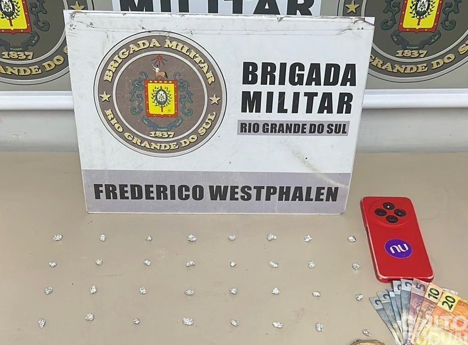 BM prende homem por tráfico de drogas em Frederico Westphalen