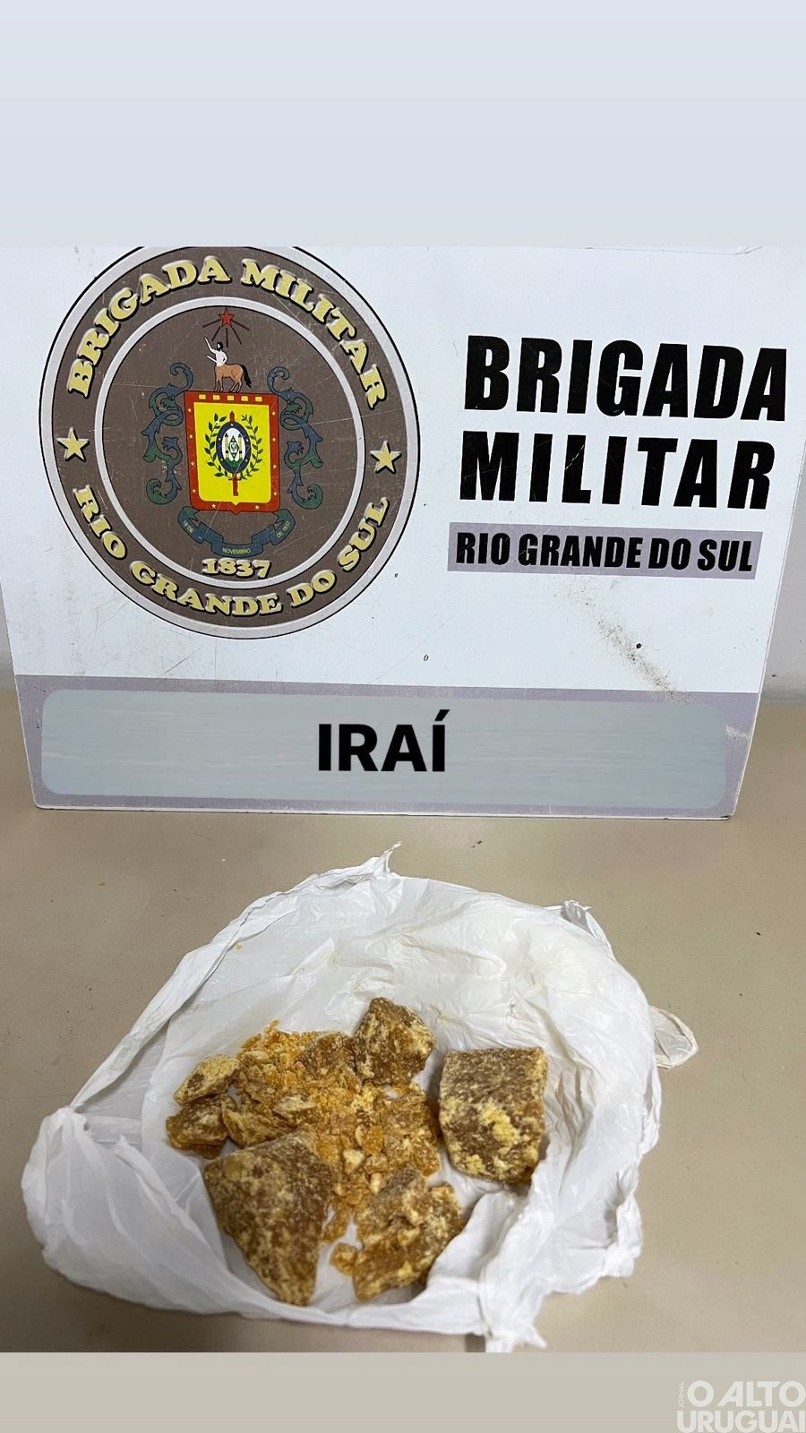 Brigada Militar prende homem por tráfico de drogas em Iraí