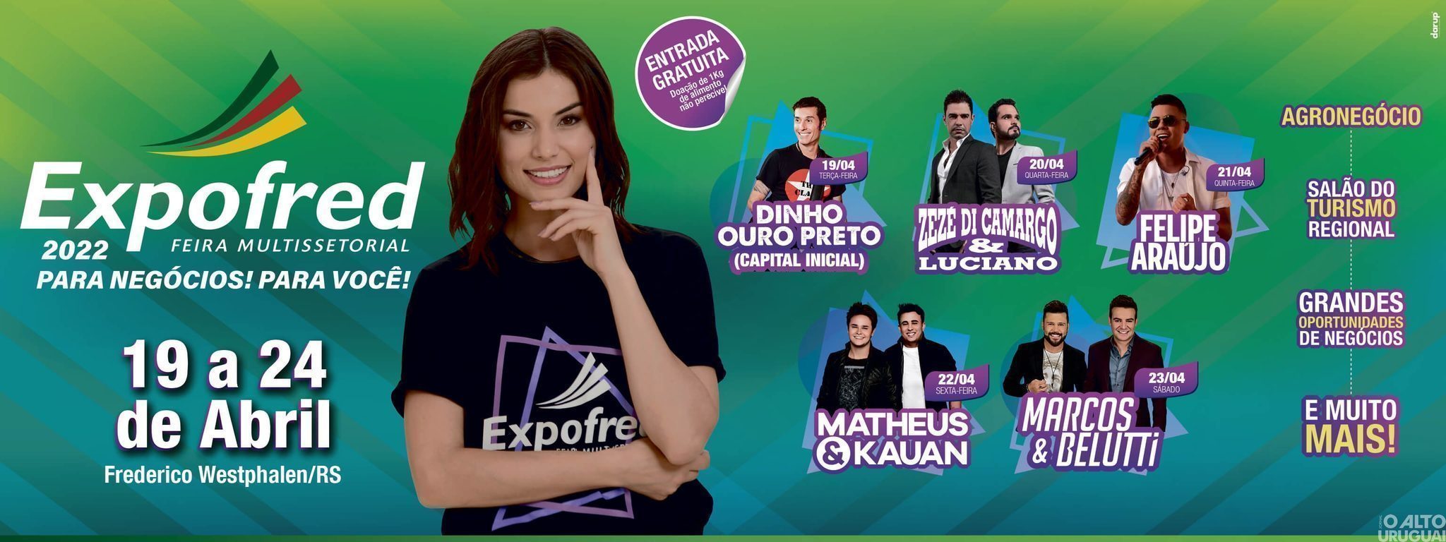 Confira a trajetória das principais atrações da Expofred 2022