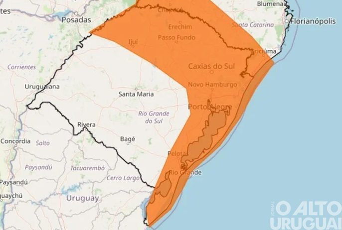 Alerta de tempestade indica chuva intensa e risco de temporais na região