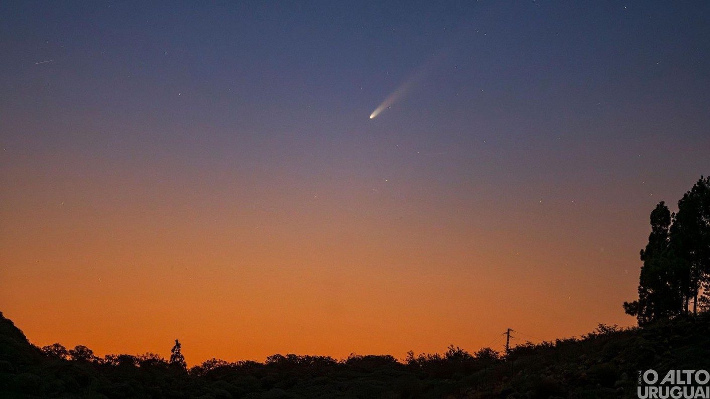Cometa C/2024 G3 (ATLAS) encanta céu das cidades do Rio grande do Sul