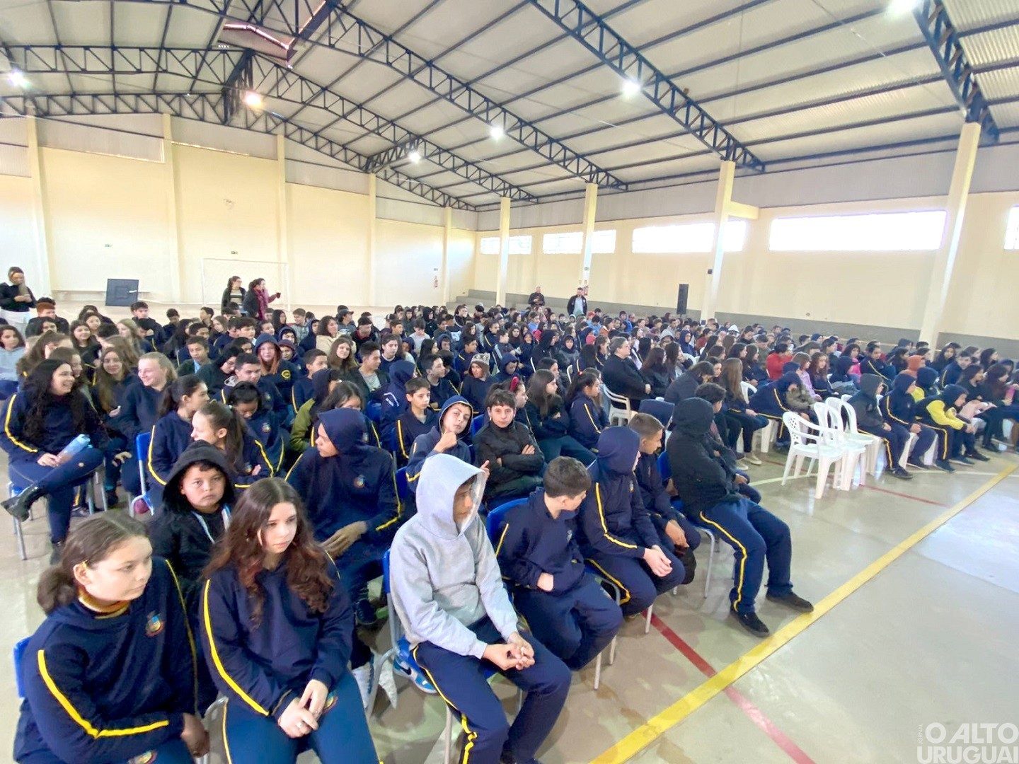 Seberi: alunos participam de palestra sobre o combate ao uso de drogas