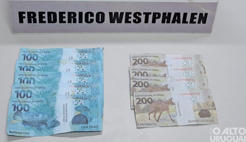 Notas falsas são apreendidas pela BM em FW