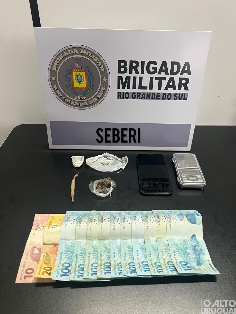 Brigada Militar prende homem por tráfico de drogas em Seberi