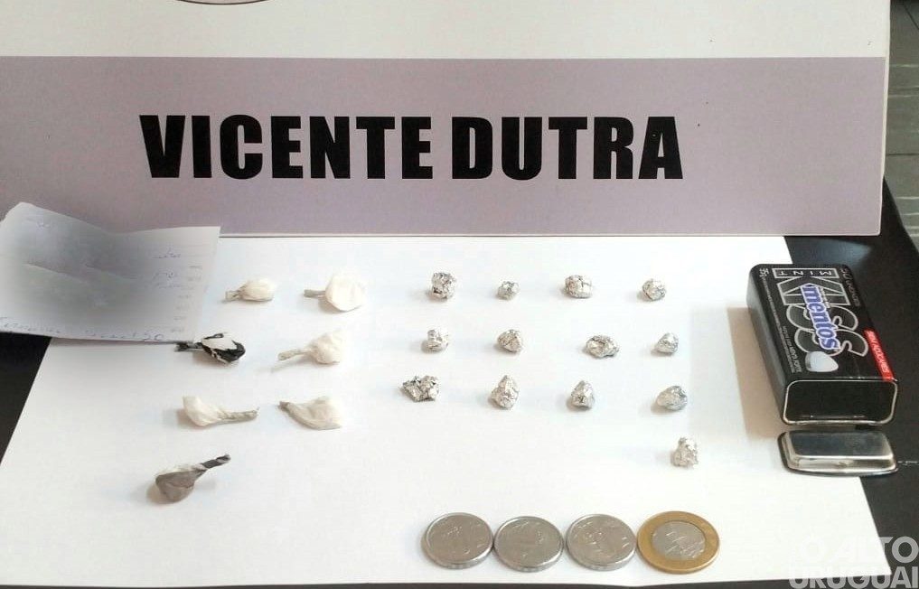 Homem é preso em Vicente Dutra por tráfico de drogas