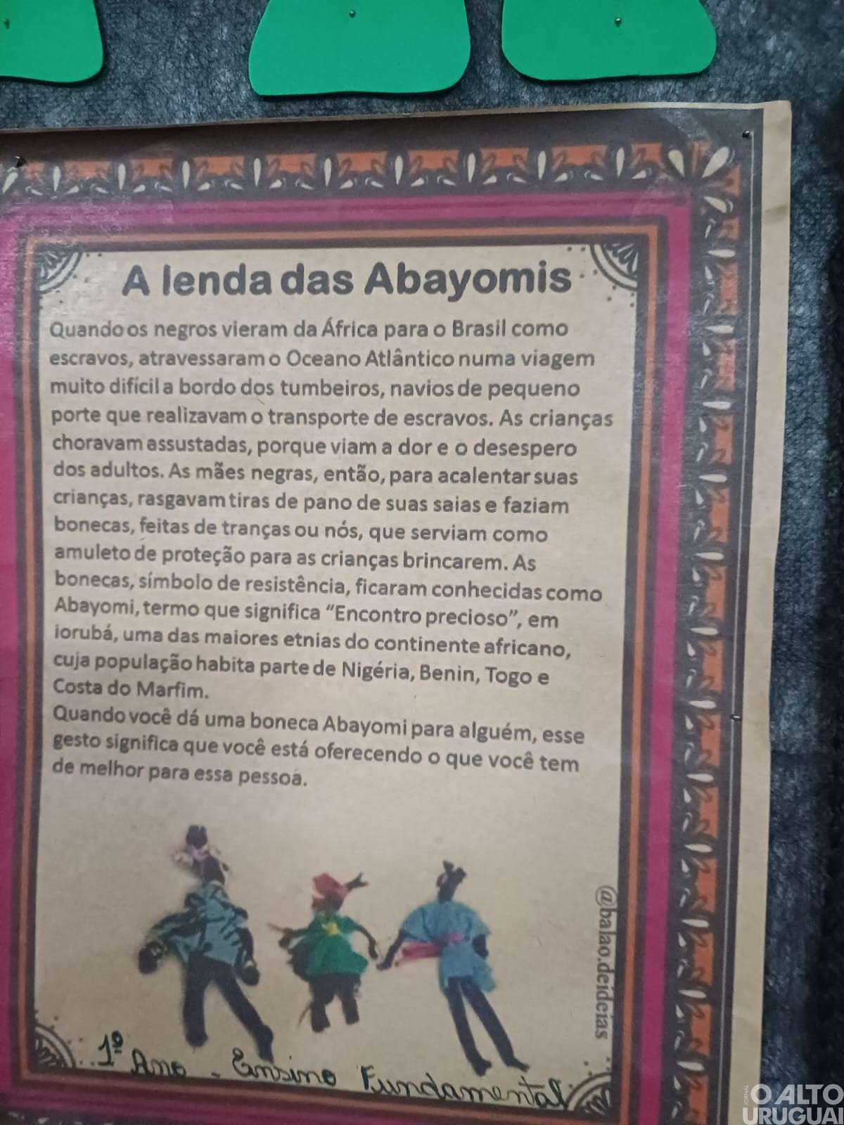 Projeto da Escola Mathias Balduino Huppes valoriza diversidade cultural brasileira