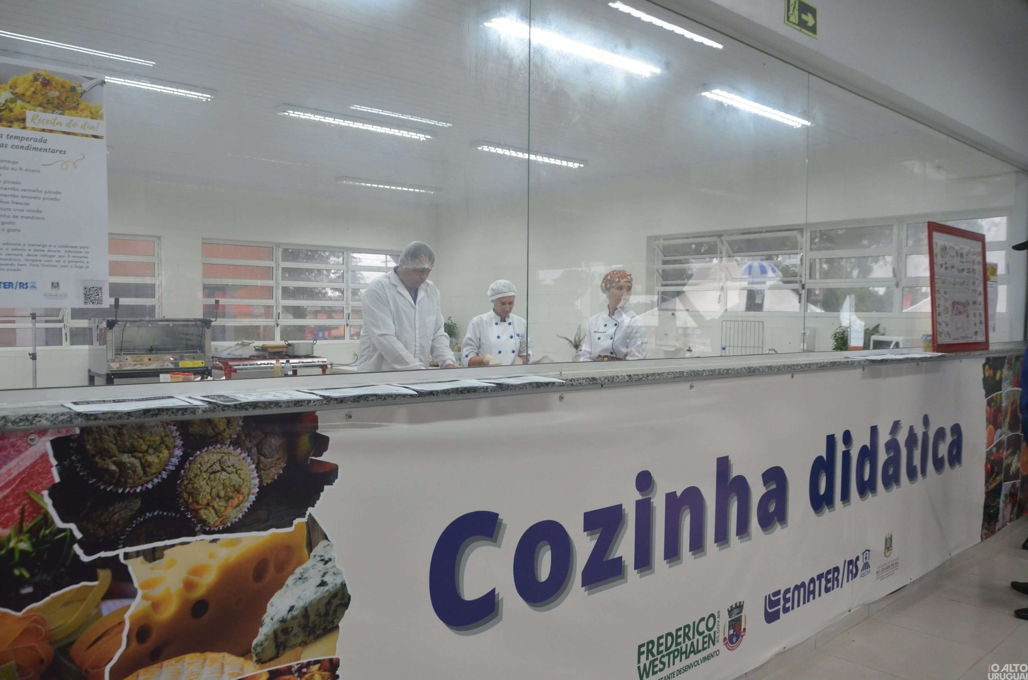 Cozinha Didática da Emater atrai o público na Expofred