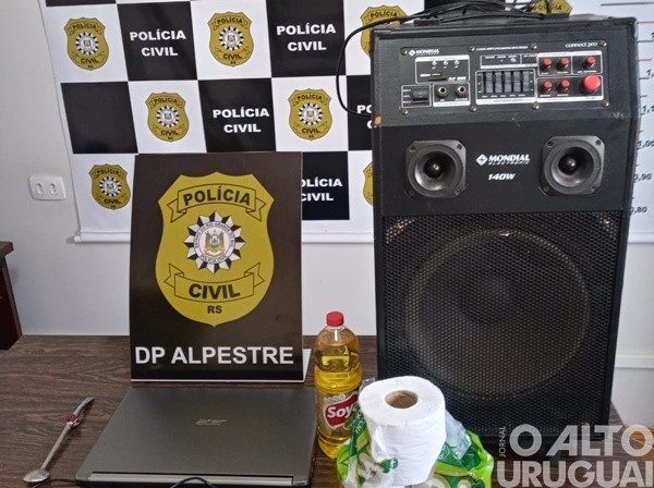 Preso suspeito de furto em Alpestre