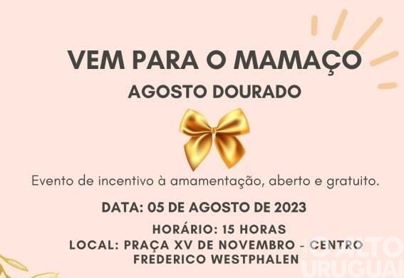 Evento de incentivo à amamentação acontece no sábado