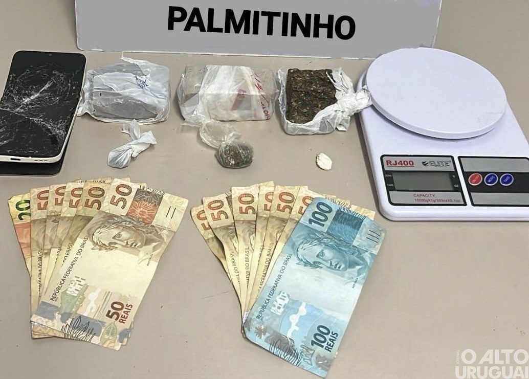 Brigada Militar prende homem por tráfico de drogas em Palmitinho