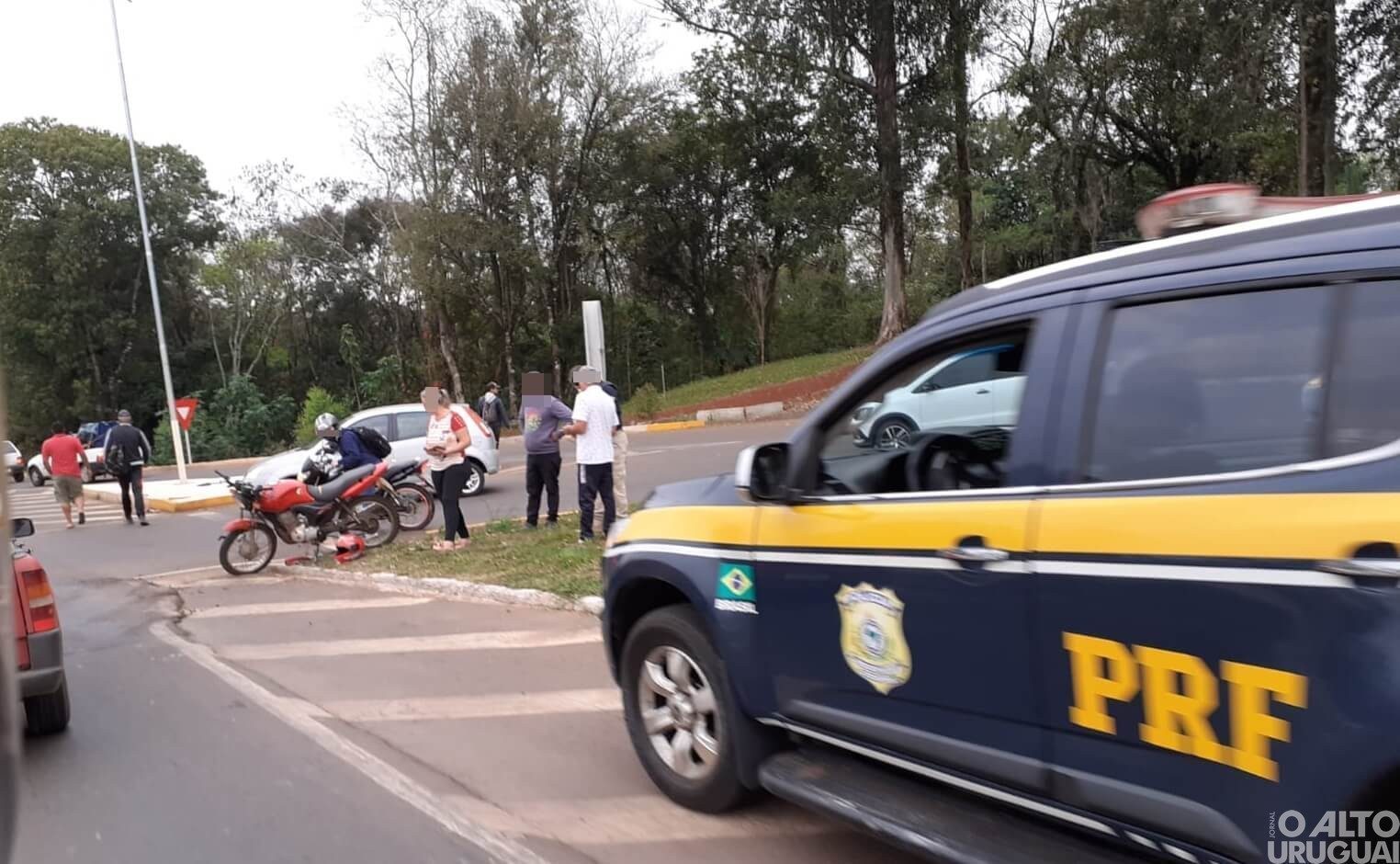 Motociclista fica ferido em acidente na BR-386 em FW