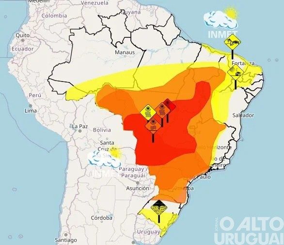 Inmet emite alerta laranja para baixa umidade a 12 Estados