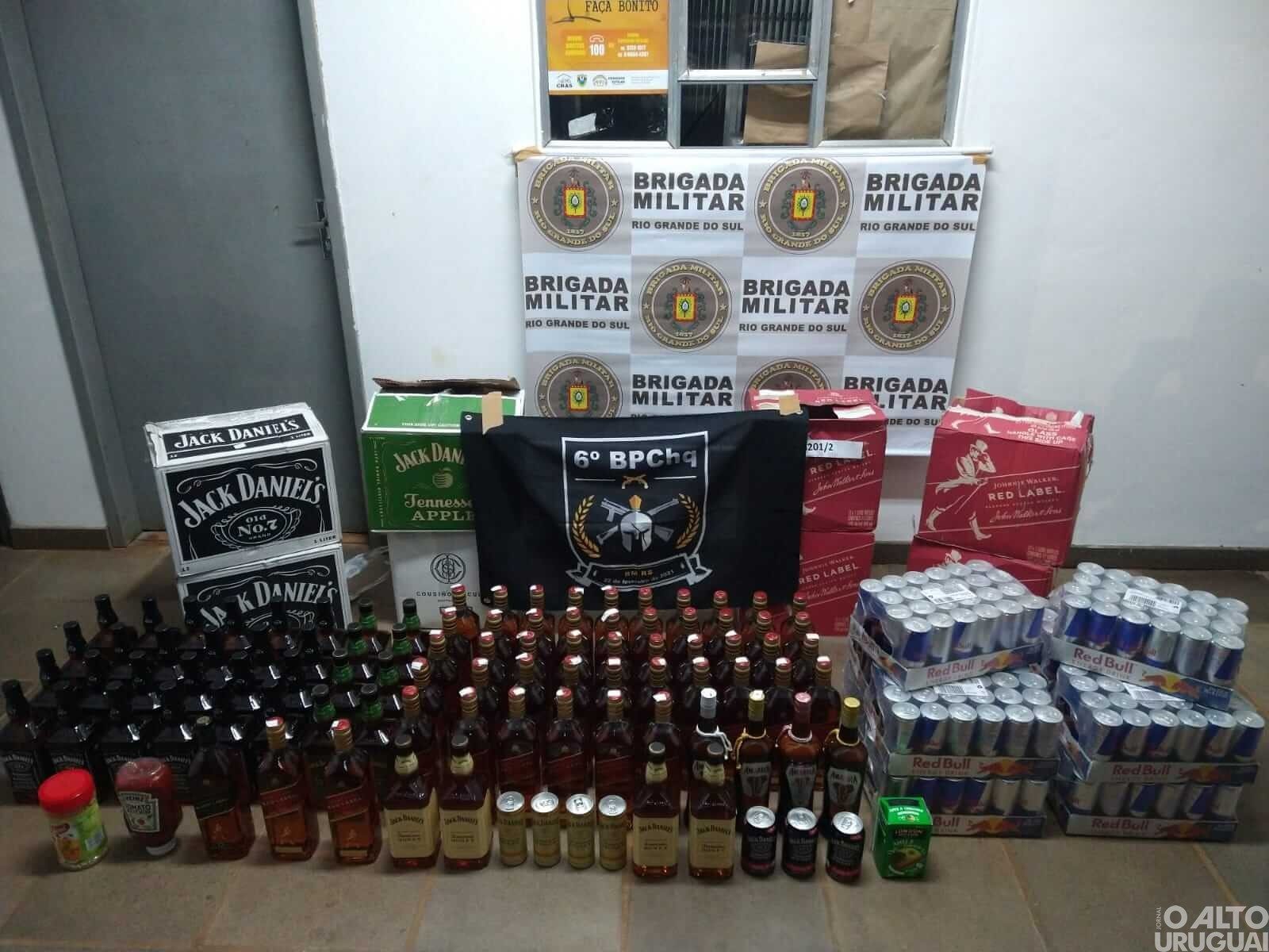 Brigada Militar apreende material oriundo de descaminho em Rodeio Bonito