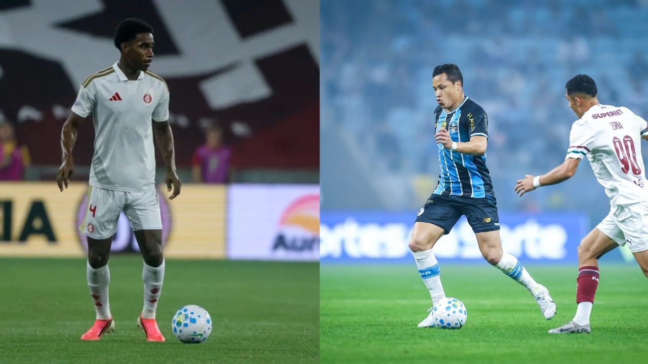 (Fotos: Ricardo Duarte/Internacional e Lucas Uebel/Grêmio)