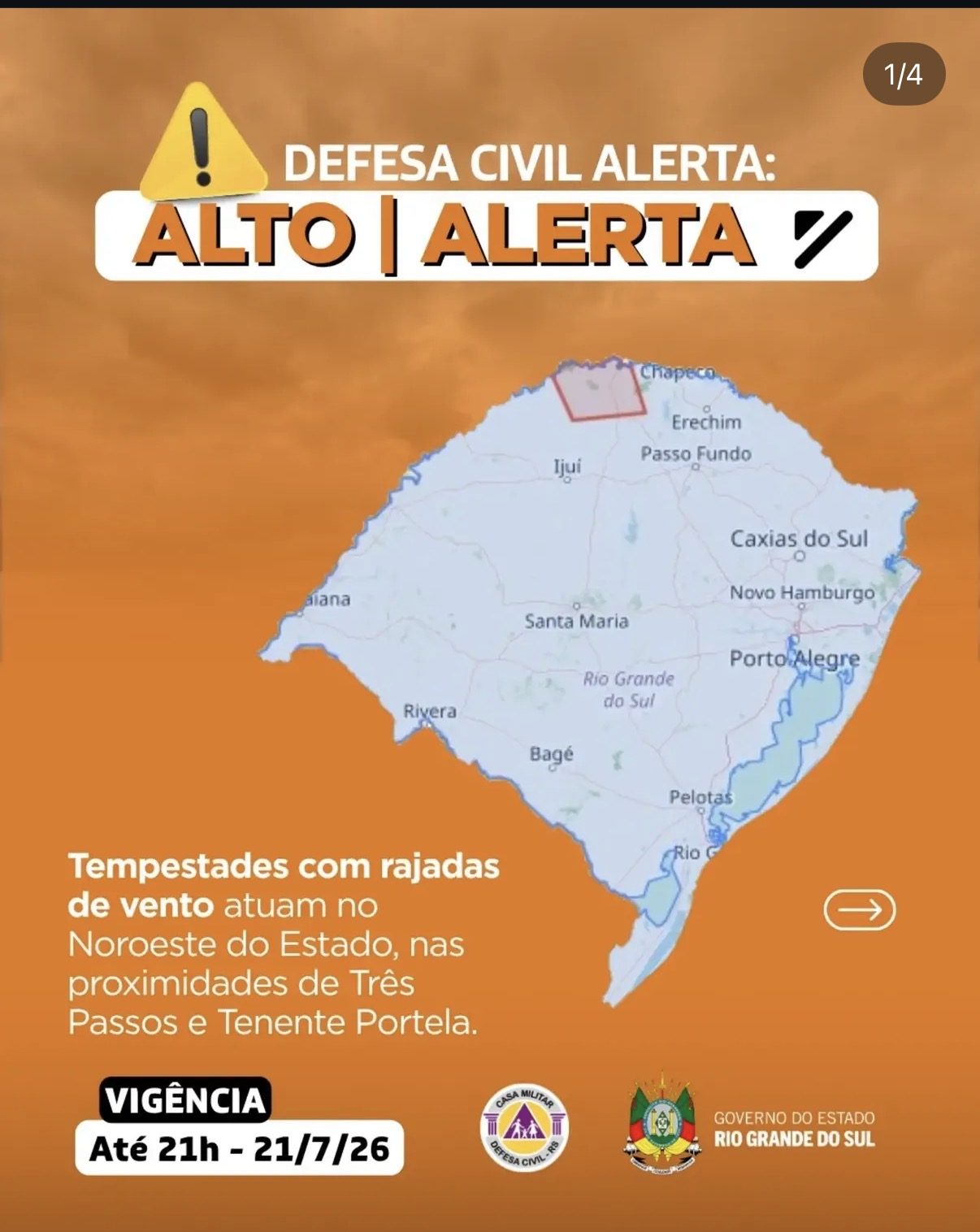 (Crédito: Defesa Civil RS)