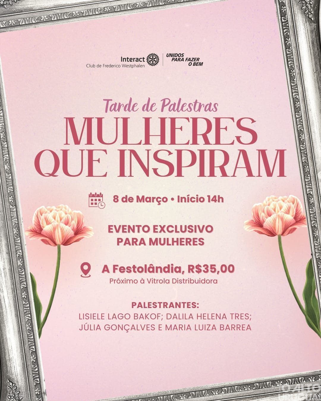 Interact FW promove evento beneficente neste domingo