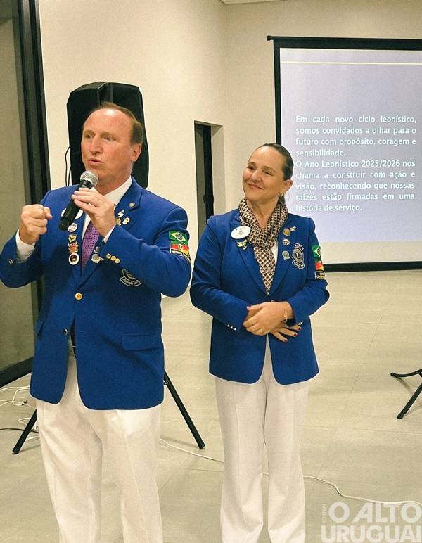 Casal Governador do Distrito LD-4 visita Lions Centenário de Seberi