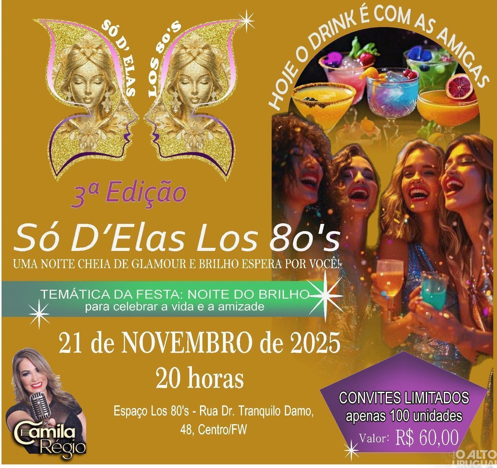3ª edição do Só D’Elas acontece em FW