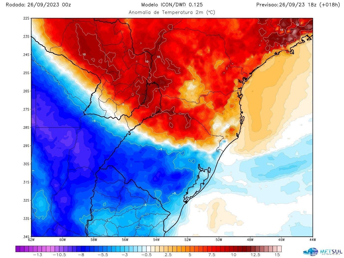 Tarde com calor de verão de 37ºC e frio de inverno de 11ºC é registrado no RS