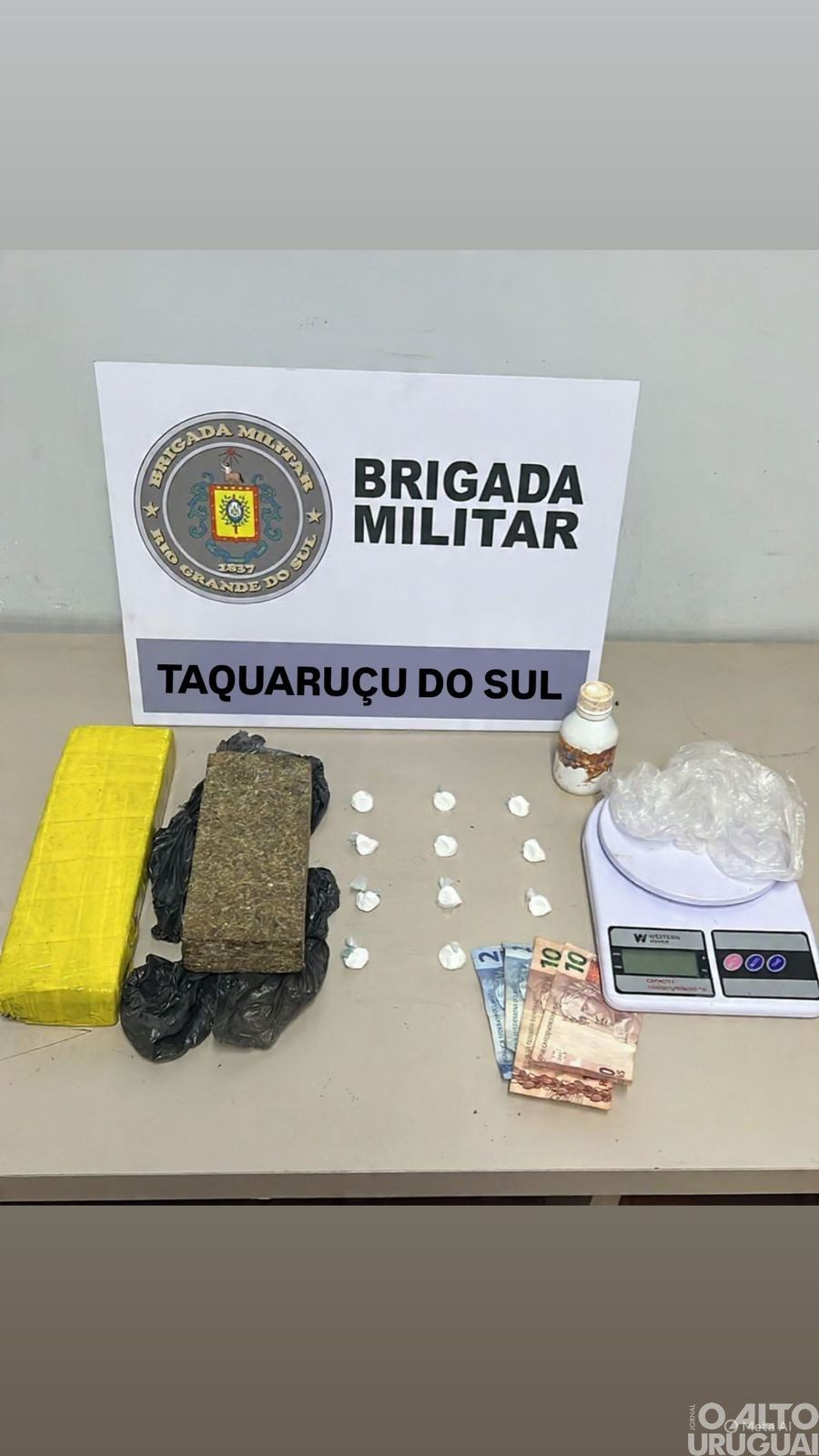 Brigada Militar prende mulher por tráfico de drogas em Taquaruçu do Sul