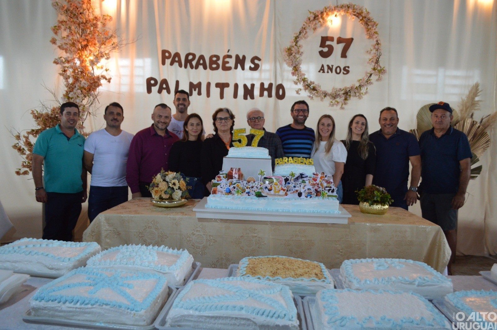Almoço popular e corte do bolo marcam os 57 anos de Palmitinho