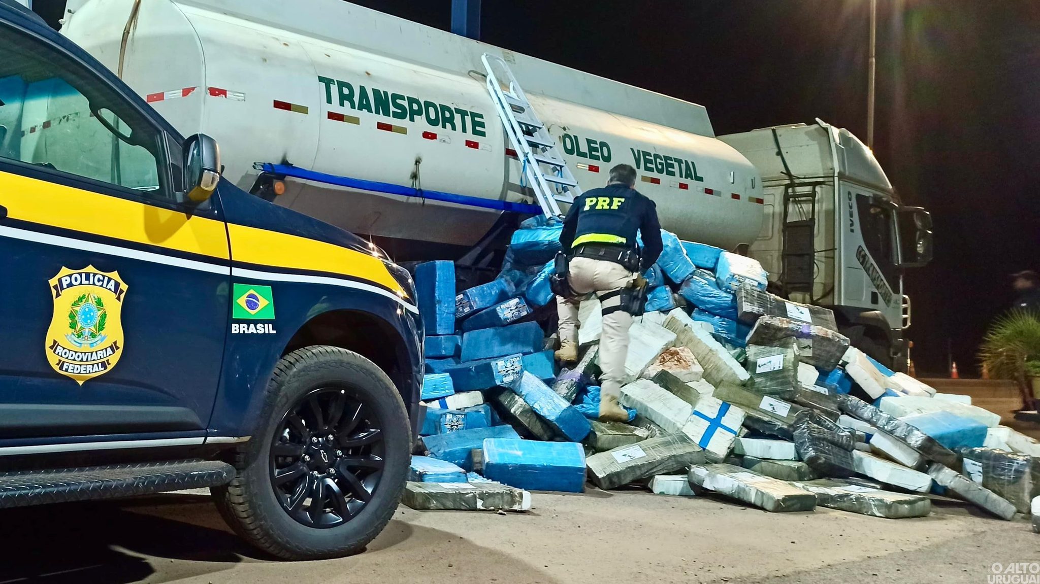 PRF apreendeu mais de 30 toneladas de drogas no RS em 2024
